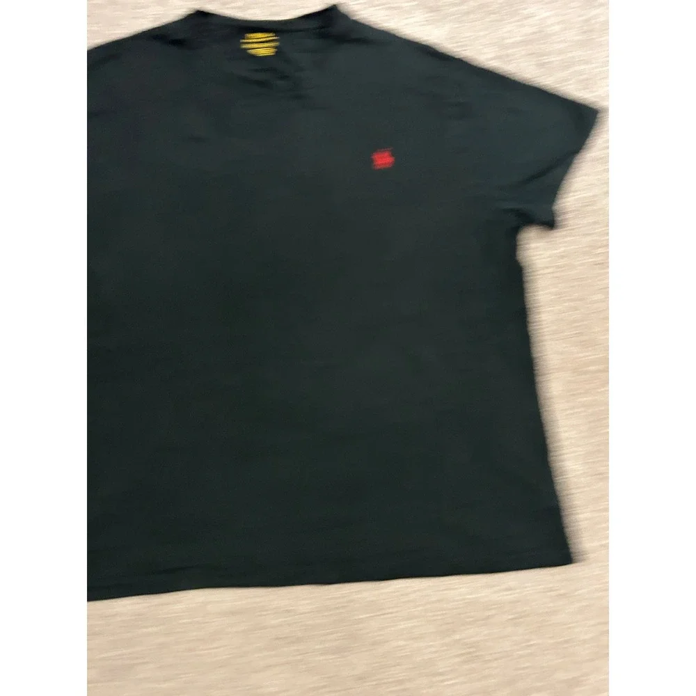 Polo Ralph Lauren T-Shirt Mens 2XB Black Excellent Red Pony Logo Short Sleeve